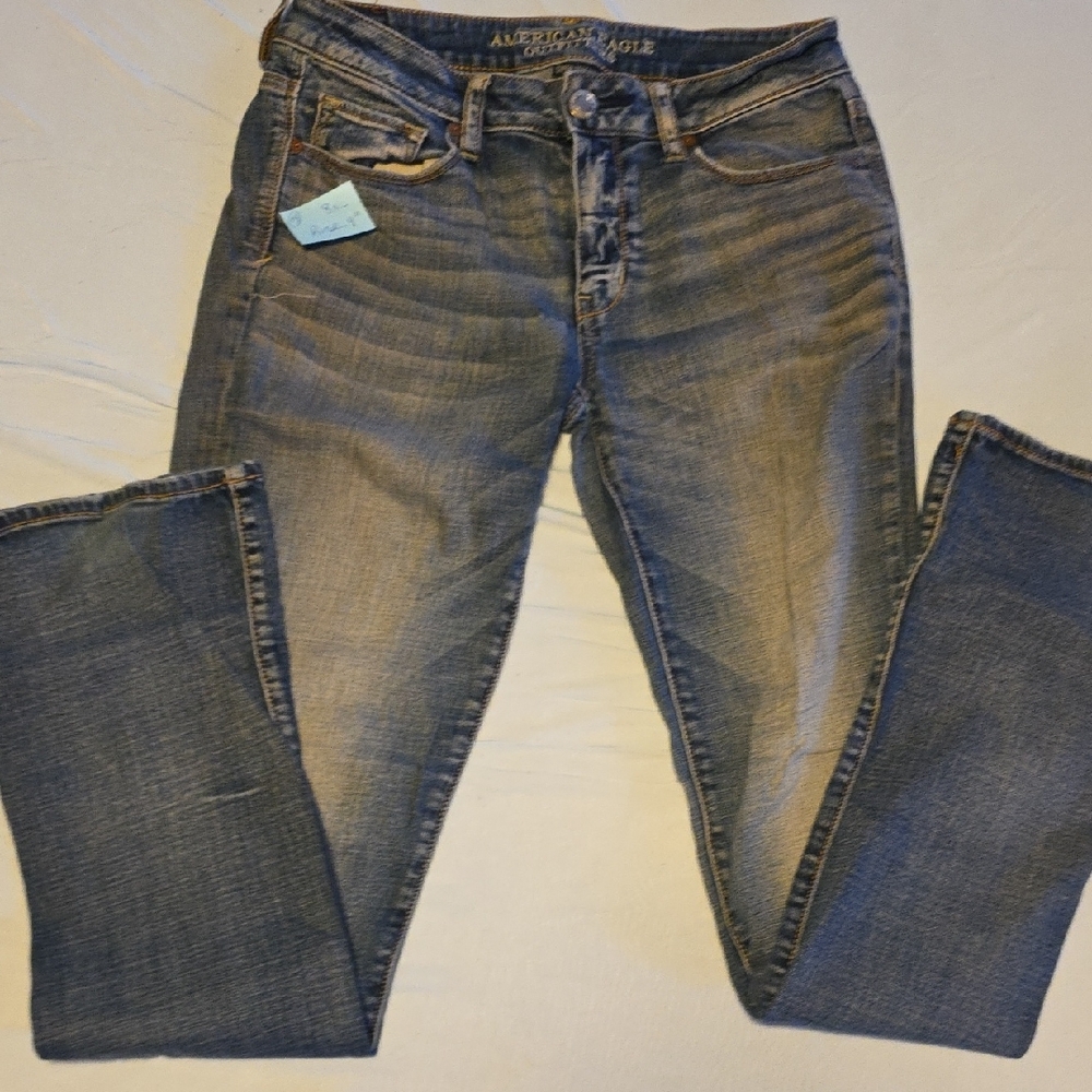 American Eagle Outfitters Blue Straight Leg Jeans